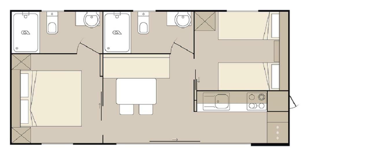 Mobile Home Stella III Biograd Na Moru Eksteriør bilde